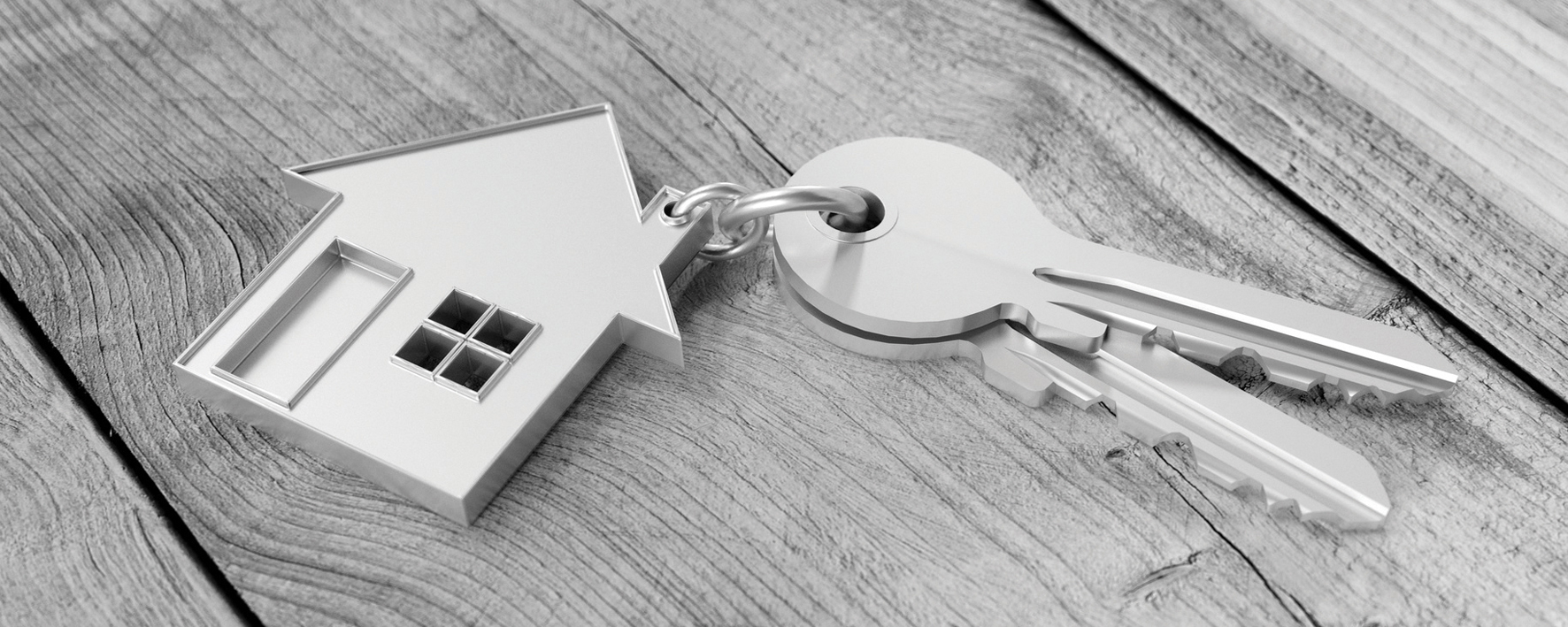 Hauskauf mit Haus und Schlüssel